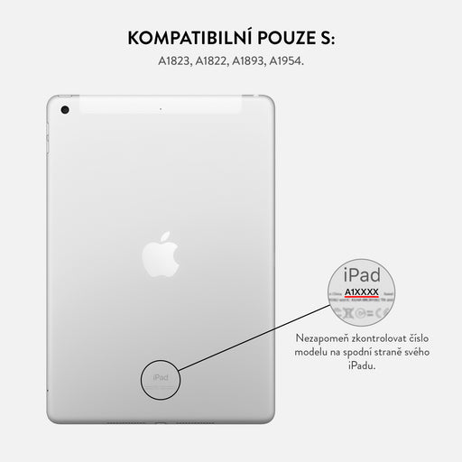 Pink Croco - iPad 9.7 (6th/5th Gen) Pouzdro 3