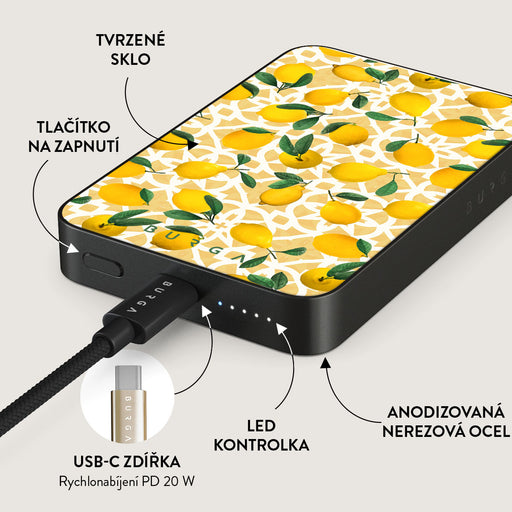 Lemon Juice - Magnetická powerbanka 15