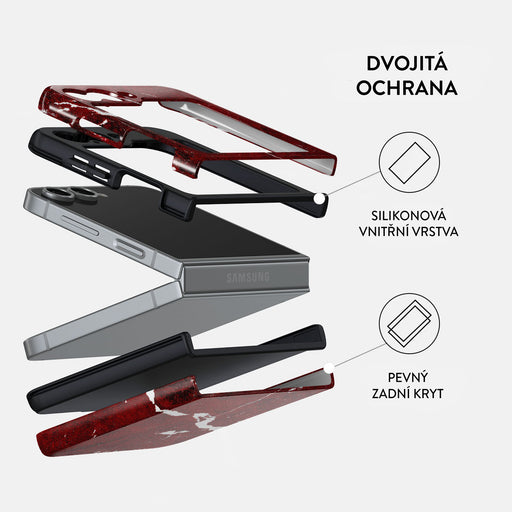 Iconic Red Ruby - Samsung Galaxy Z Flip 6 Kryt 2