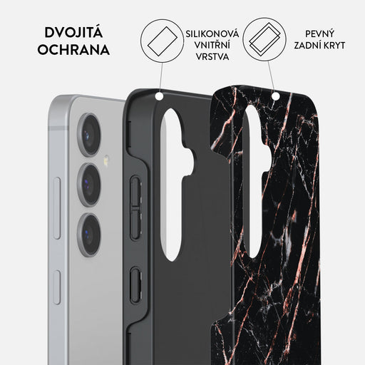 Rose Gold Marble - Samsung Galaxy S24 FE Kryt 2