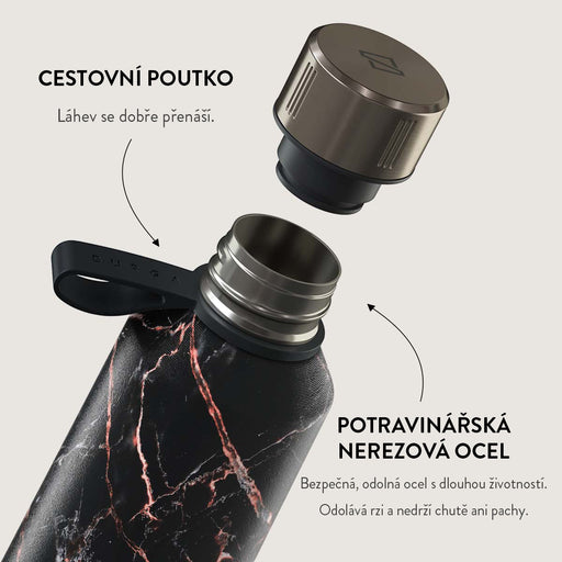 Rose Gold Marble - Láhev na vodu 4