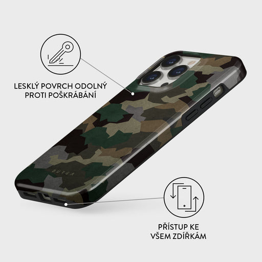 Tropical Green Camo - iPhone 13 Pro Kryt 7