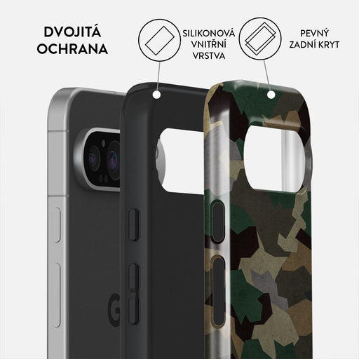 Tropical Green Camo - Google Pixel 9 Pro Kryt 2