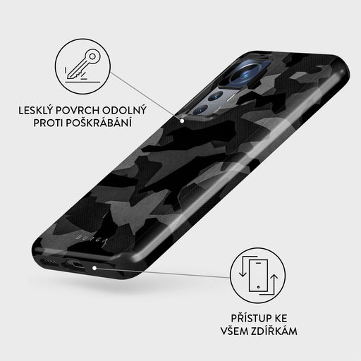 Night Black Camo - Xiaomi 12T Kryt 3