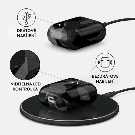 Night Black Camo - AirPods Pouzdro 3
