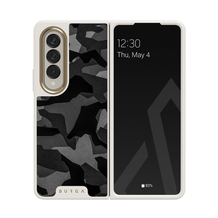 Night Black Camouflage - Samsung Galaxy Z Fold 4 Kryt