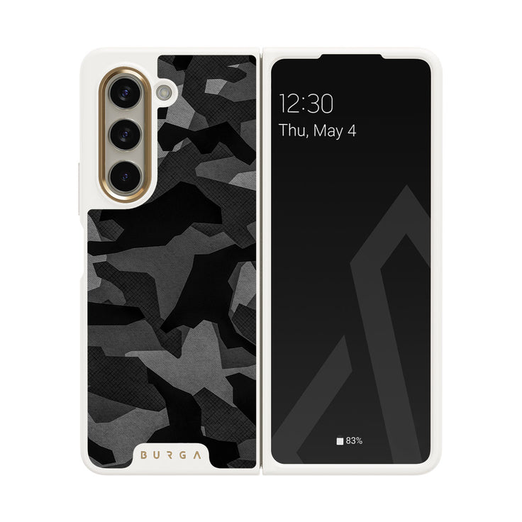 Night Black Camouflage - Samsung Galaxy Z Fold 5 Kryt
