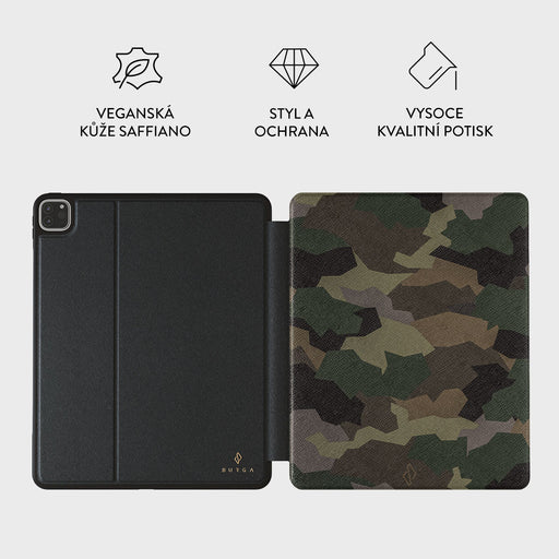 Tropical Green Camo - iPad Pro 12.9 (6th/5th Gen) Pouzdro 2
