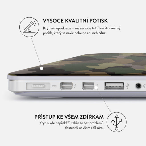 Tropical Green Camo - Macbook Pevný Kryt na MacBook 20