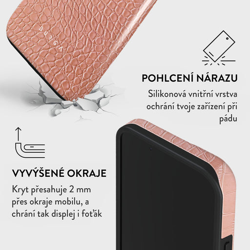Pink Croco - iPhone 13 Mini Kryt 8