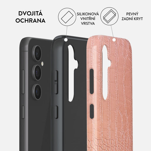 Pink Croco - Samsung Galaxy S23 FE Kryt 2