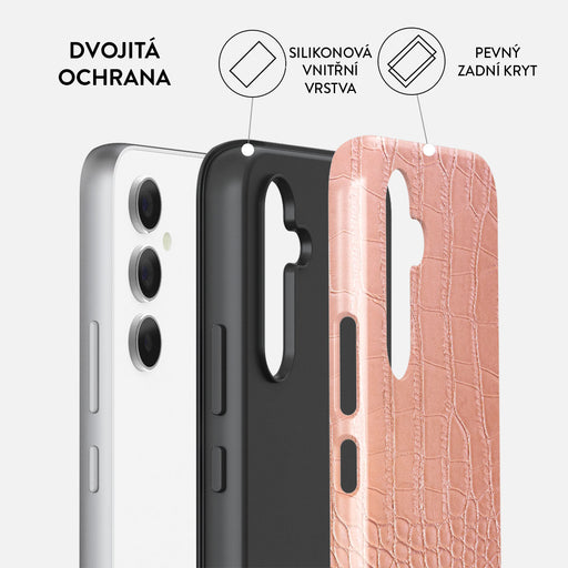 Pink Croco - Samsung Galaxy A55 Kryt 2