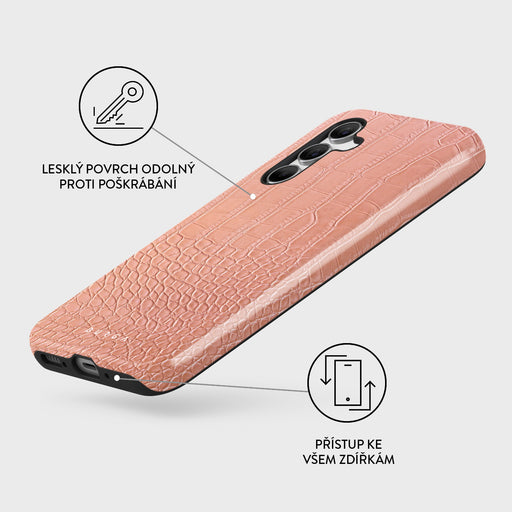 Pink Croco - Samsung Galaxy A55 Kryt 3