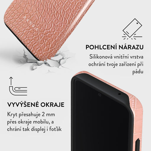 Pink Croco - Samsung Galaxy A55 Kryt 4