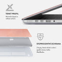 Pink Croco - Macbook Pevný Kryt na MacBook 18
