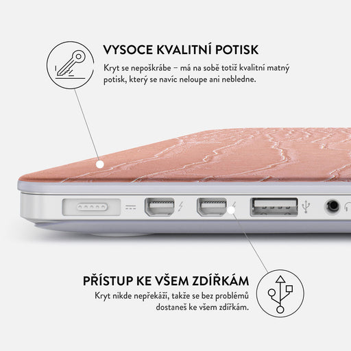 Pink Croco - Macbook Pevný Kryt na MacBook 20