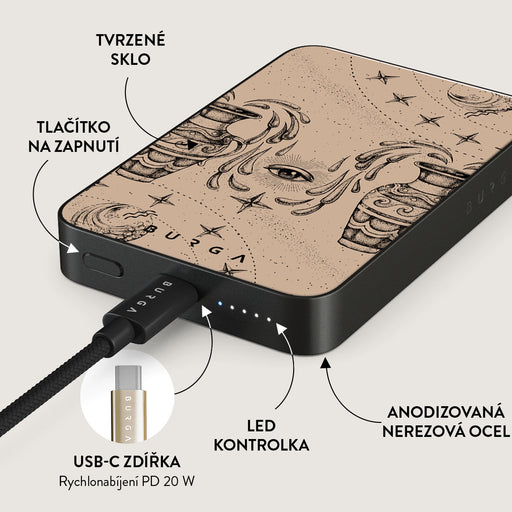 Aquarius - Magnetická powerbanka 55