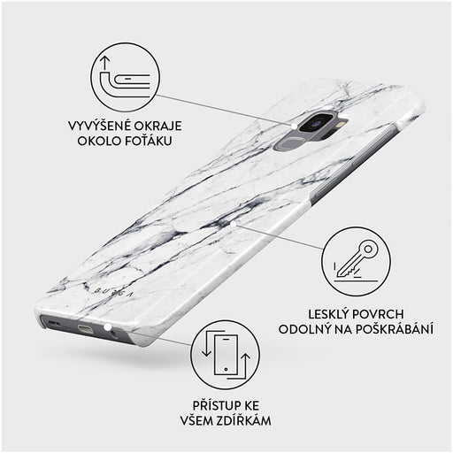 Satin White - Samsung Galaxy S9 Kryt 3