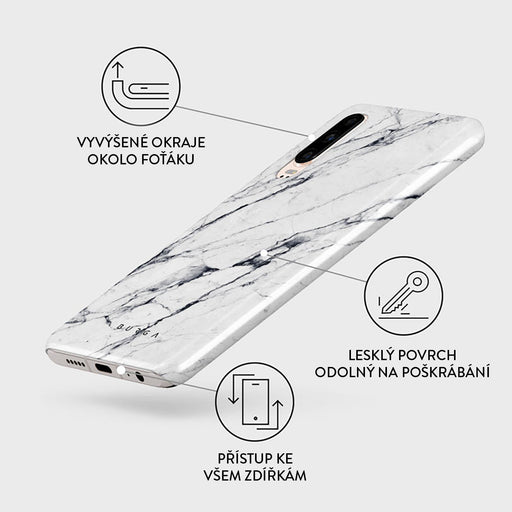 Satin White - Huawei P30 Kryt 3