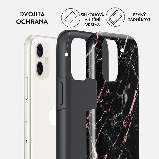 Rose Gold Marble - iPhone 11 Kryt 6