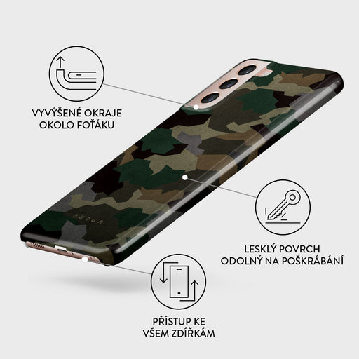 Tropical Green Camo - Samsung Galaxy S21 Plus Kryt 3