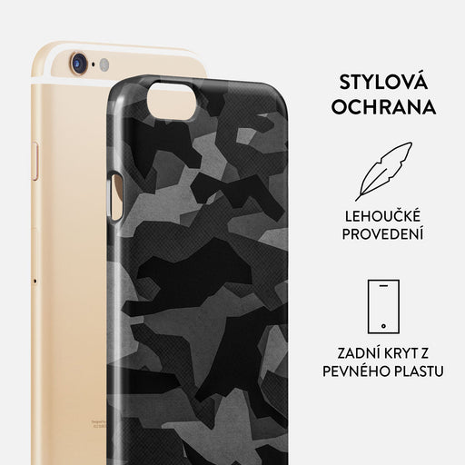 Night Black Camouflage - iPhone 6 / 6S Kryt 2