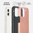 Pink Croco - iPhone 11 Kryt 6