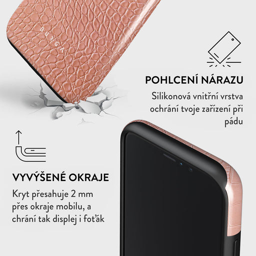 Pink Croco - iPhone 11 Kryt 8