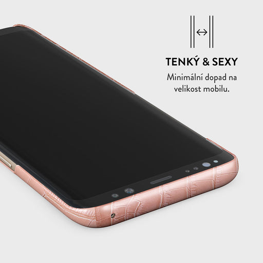 Pink Croco - Samsung Galaxy S8 Kryt 4