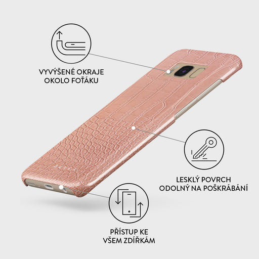 Pink Croco - Samsung Galaxy S8 Kryt 3