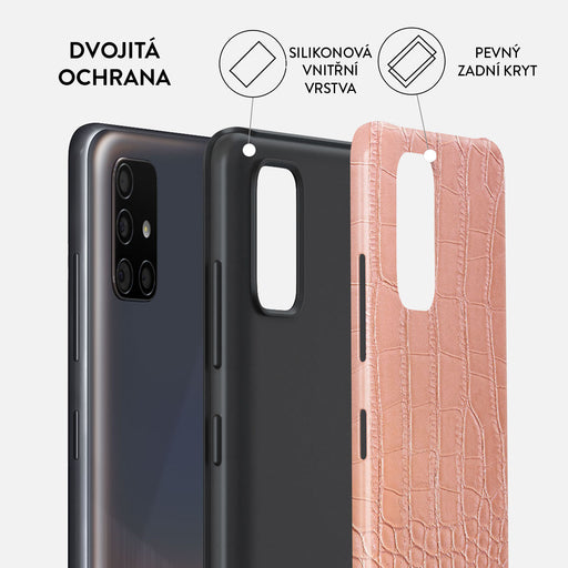 Pink Croco - Samsung Galaxy A51 4G Kryt 6