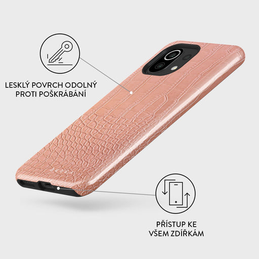 Pink Croco - Xiaomi 11 Lite 5G NE Kryt 3