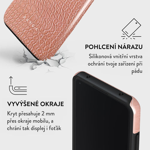 Pink Croco - Xiaomi 11 Lite 5G NE Kryt 4